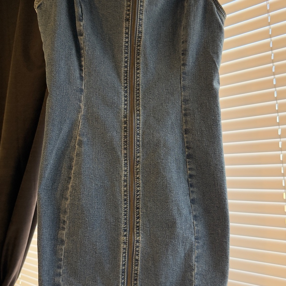 Volcom Denim Zipper Dress
